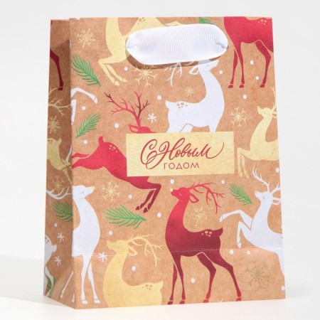 Craft vertical “Golden hoof”, S 12 x 15 x 5.5 cm, New Year-2