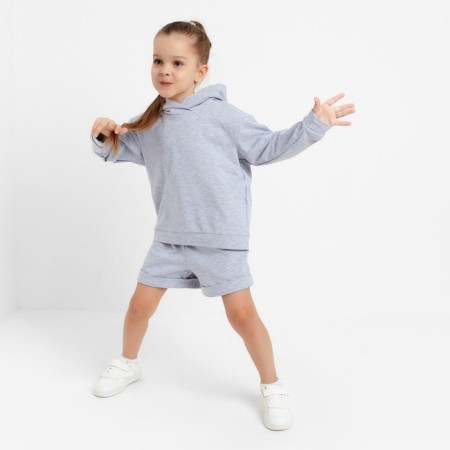 Kid for children (sweatshirt, shorts) KAFTAN "BASIC Line", height 110-116, color gray color-3