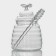 Glass jar for honey and jam Magistro "Bee", 280 ml, 8 × 12 cm