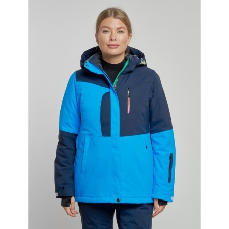 Ski jacket women's winter, size 42, blue color