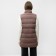 Warmed female vest, brown color, size 44