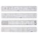 Set of reference lines 4 pcs. Calligrata 25 cm, tablets, chemistry, geometry, physics