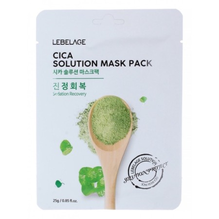 Facial face mask with a centella of the Asian Lebelage Cica Solution