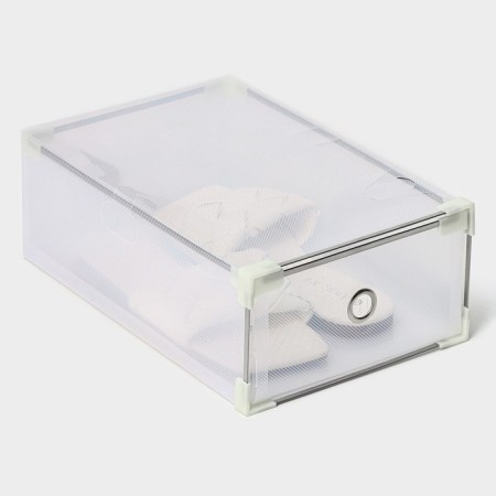 Shoe storage box Middle Size, 20 × 31 × 11 cm, 3 pcs, white color-7