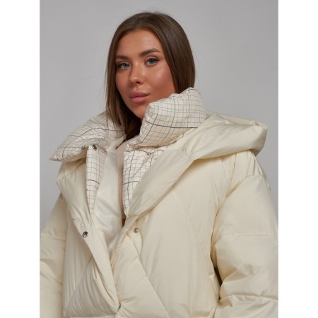 Coat insulated winter female, size 48, color light-beige-17