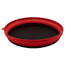 Silicone plate with a plastic bottom, 25.5 x 25.5 x 4, the color of the terracotta