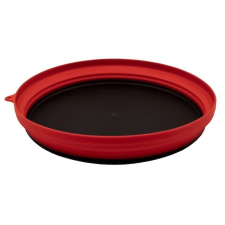 Silicone plate with a plastic bottom, 25.5 x 25.5 x 4, the color of the terracotta