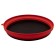 Silicone plate with a plastic bottom, 25.5 x 25.5 x 4, the color of the terracotta
