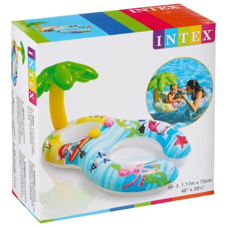 Palm swimming circle, with a seat and a canopy, 117 x 75 cm, from 1-2 years, 56590np intex-2
