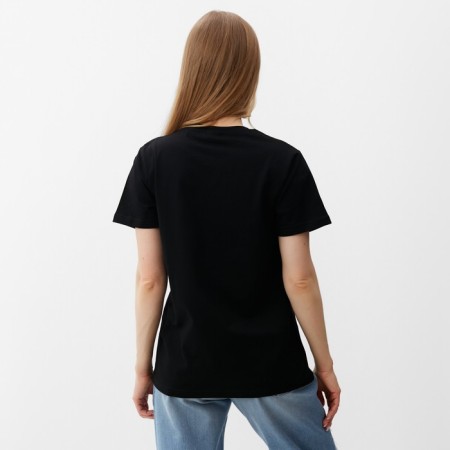 T -shirt female, black color, size 48-2