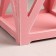 Kashpo wooden 14 × 14 × 26 cm "Lantern High-tech Provence", pink coral