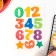 Waffle pictures edible “children's numbers” for cupcakes, Konfinetta cake, 1 sheet A5