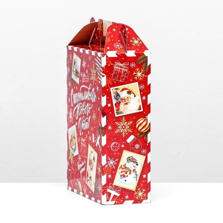 Gift Folding Box "New Toditsa Red" 17 x 7 x 25 cm-2