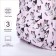 School backpack from textiles on lightning, 3 pockets, pencil case, pink color