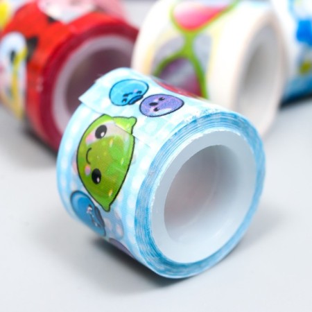 Adhesive tape plastic in a jar (set 40 pcs) MICS, 1.2 cmh2.8 m, 6.5x10x10 cm-8