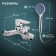 Bath mixer Zein Z3851, one -leaf, shower set, watering can 5 modes, chrome