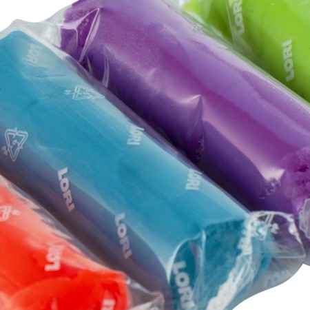Plashka modeling dough, neon, 6 centers. 30 gr-3