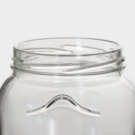 A set of glass jars with a lid, TO-82 mm, 0.55 l, 6 pcs-2