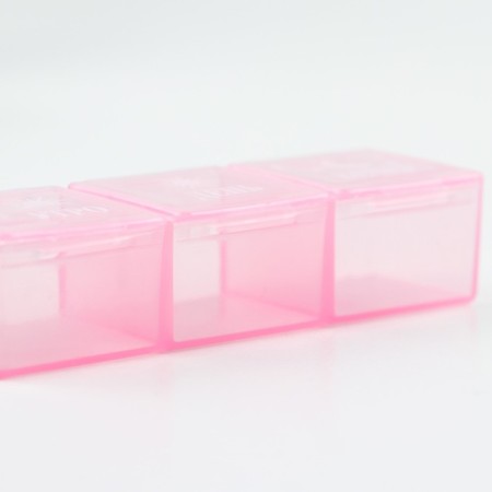Tabert’s man “Morning, day, evening”, 3 sections, pink, 7.3 x 1.5 cm-3