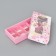 Folding box for 8 sweets "flowers", 9.8 x 17.7 x 3.5 cm. Confectionery packaging