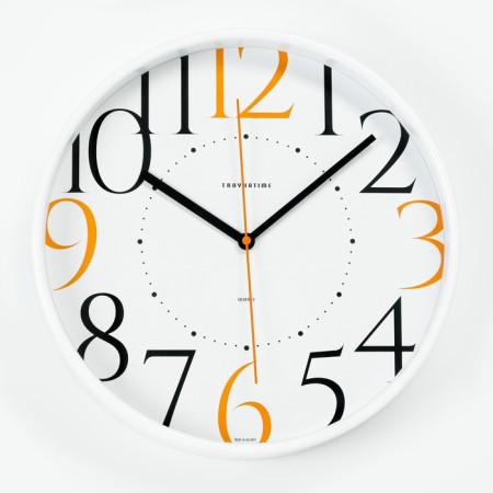 Wall clock, series: interior "Edith" d = 30.5 cm, white