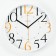 Wall clock, series: interior "Edith" d = 30.5 cm, white
