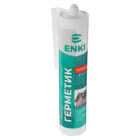 Enki sealant, silicone, neutral, colorless, 280 ml