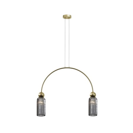 Suspension lamp Maytoni Mod302PL-02GR, E14, 2x40 W, 700x100x3625 mm, gold