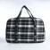 Road bag with lightning, outer pocket, long belt, blue/white color