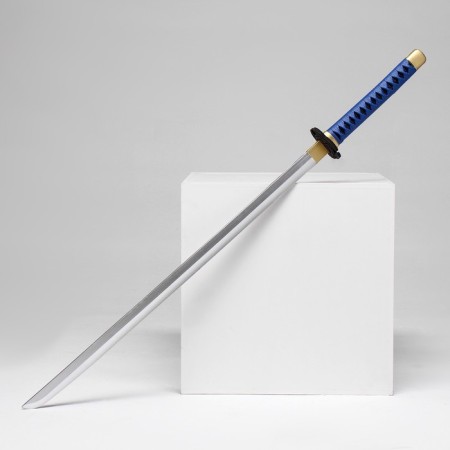 Souvenir weapon "Katana Tokin" 102 cm, blue-gold, polystyrene foam