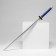 Souvenir weapon "Katana Tokin" 102 cm, blue-gold, polystyrene foam