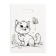 Polyethylene "cat" white-black 30x40 cm 50 μm