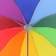 Mechanical “Rainbow” umbrella, Eponge, 4 additions, 10 spokes, r = 50 cm, multi -colored