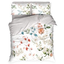 Bed linen Ethel 1.5 joint venture Flower Time 143 × 215 cm, 150 × 214 cm, 50 × 70 cm-2 pcs., Poplin 125 g/m², cotton 100%