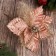 Decor "Cold Flower" 30x20 cm, pink-gold