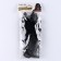 Carnival accessory- transparent gloves with a long skirt, black color
