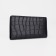 Male purse without fastener, department for bills, for maps, black color
