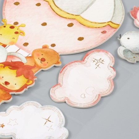 EVA sticker "Beasts in balloon" 41x31.5 cm-1