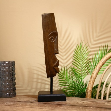 Mask "Leni" on a stand, Albezia 42 cm-4
