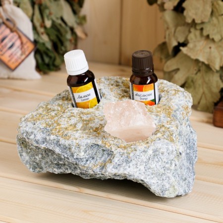 Aromnabor (evaporator, essential oil 2*15ml, Himalayan salt) (orange and lemon)