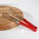 Forceps kitchen shares "brightness", 201 steel, 24 × 4.5 cm, red color