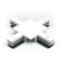Connector (X-shaped) Gauss, black color