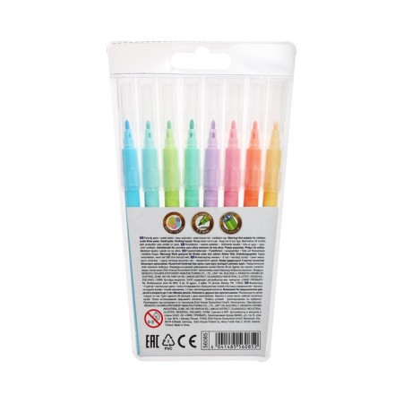 Fleeters 8 colors Erichkrause Easy Washable Pastel, washed off, ventilated cap, euro suspension-5