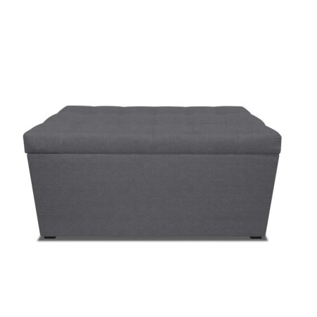 Puff with a lid and weighting, 800 × 400 × 420 mm, bingo velor, Grafit color