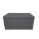 Puff with a lid and weighting, 800 × 400 × 420 mm, bingo velor, Grafit color