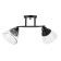 Ceiling chandelier "Arron" E27 2x40W Black 46x19x24cm