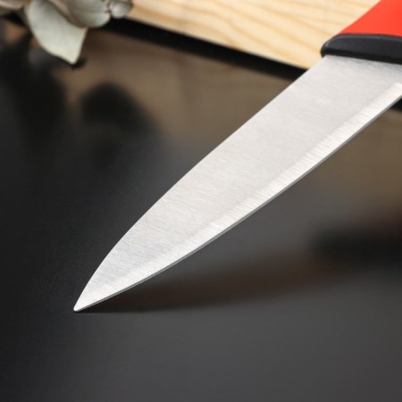 Knife - chef of the share of Bull, blade 15 cm, red color-1