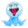 Magic "octopus" with water, on a suction cup, species mix