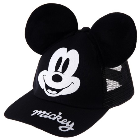 Baby cap with ears, with a grid, size 52-56, Mickey Mouse-4
