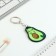 Acrylic key a keychain "Avocado", 3.5 x 10 cm